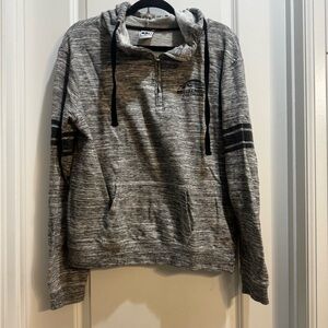 Liquid Energy PepperedGray Breckenridge Hoodie XL quarter ZipPullover LongSleeve